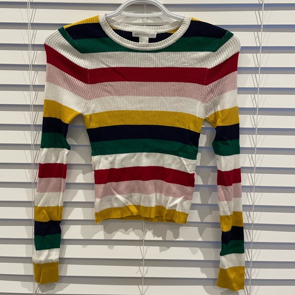 Multicoloured Tight Long Sleeve Shirt - Picture 1 of 1